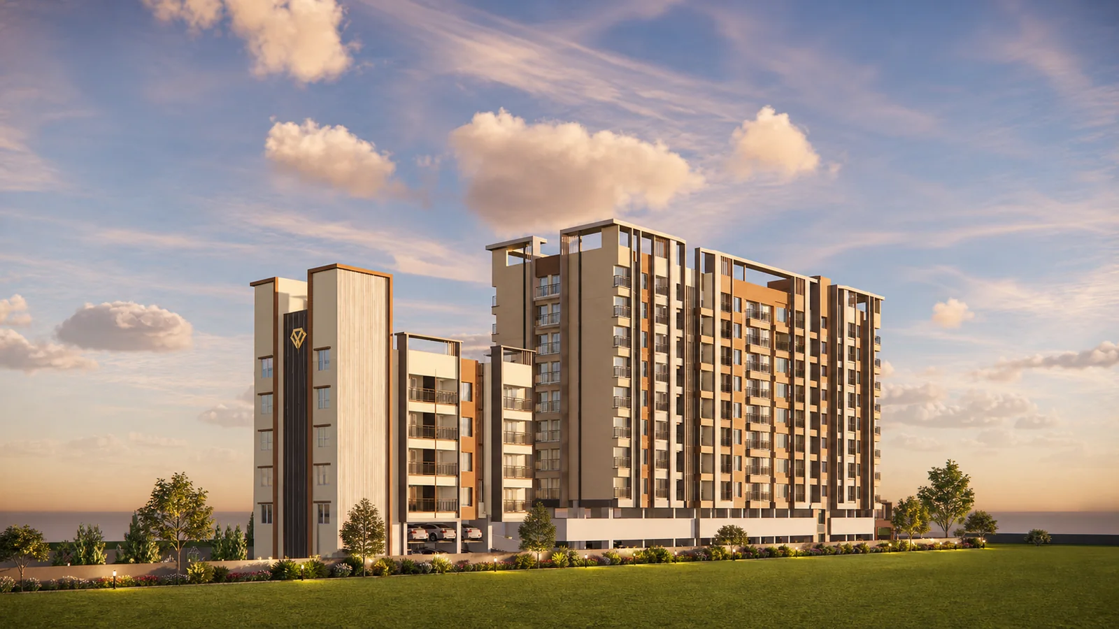 Full building view of Sukhwani Gemzs, artist’s impression