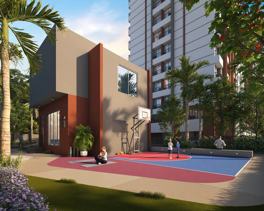 Gemzs multipurpose court, artist’s impression